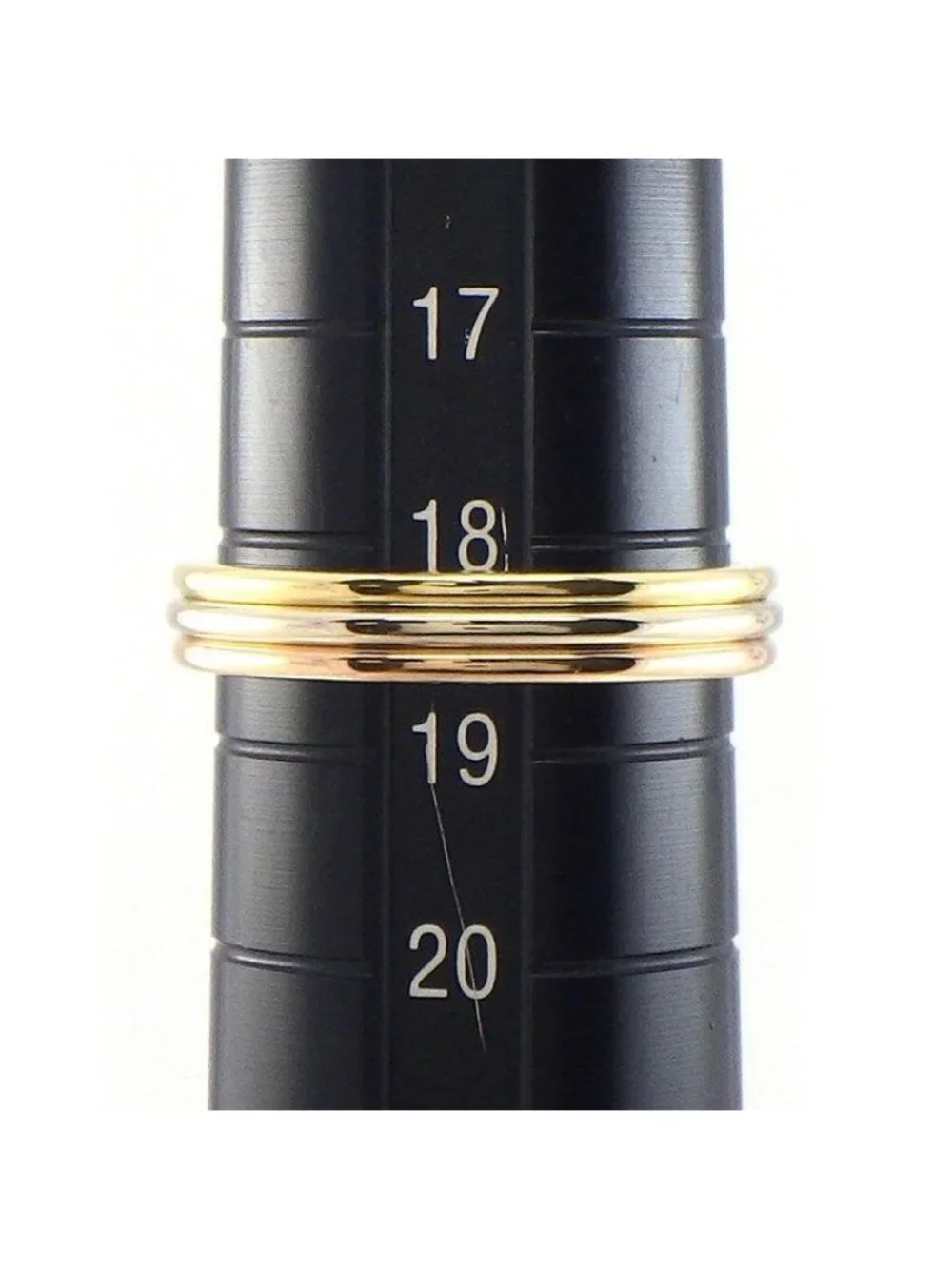 Cartier Ring Vendome Trinity Wedding Three Color 18K Pink Gold 18K White 18K
